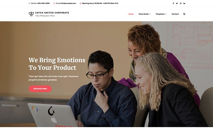 Catch SKetch -40+ Best Free Business WordPress Themes for 2020