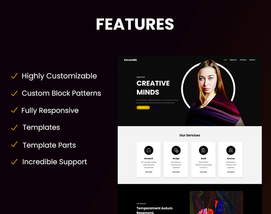 ElevateBiz Live on WordPress.org Features