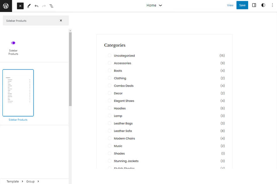 Furnitrix Pro - Sidebar Products