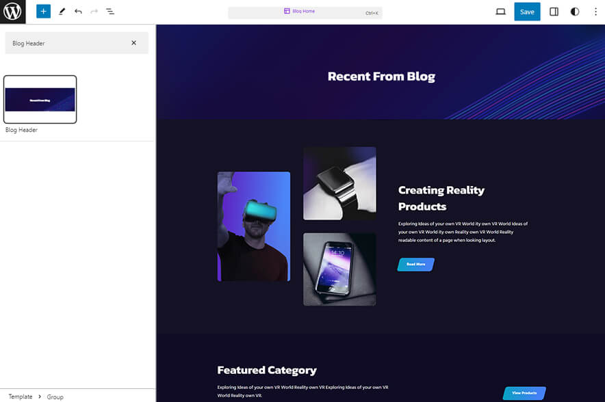 High Life Pro - Electronics WordPress eCommerce Block Theme Blog Header