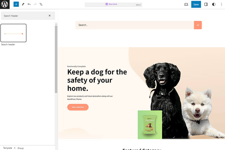 PawsCentral Pro - Search Header