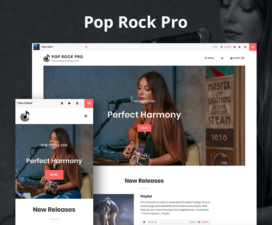 Pop Rock Pro Theme Screenshot
