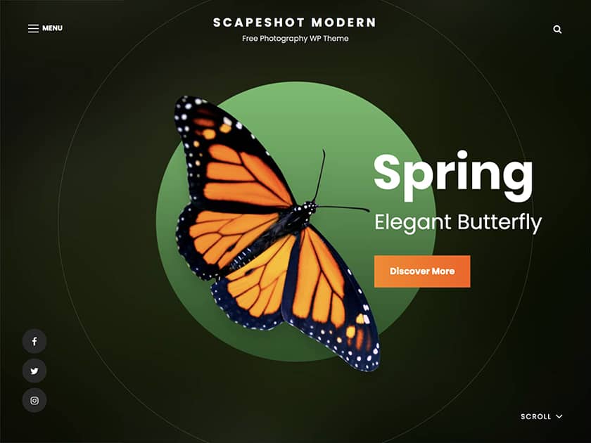 ScapeShot Modern -Our Top 10+ Free and Premium Photography WordPress Themes Collection 2024