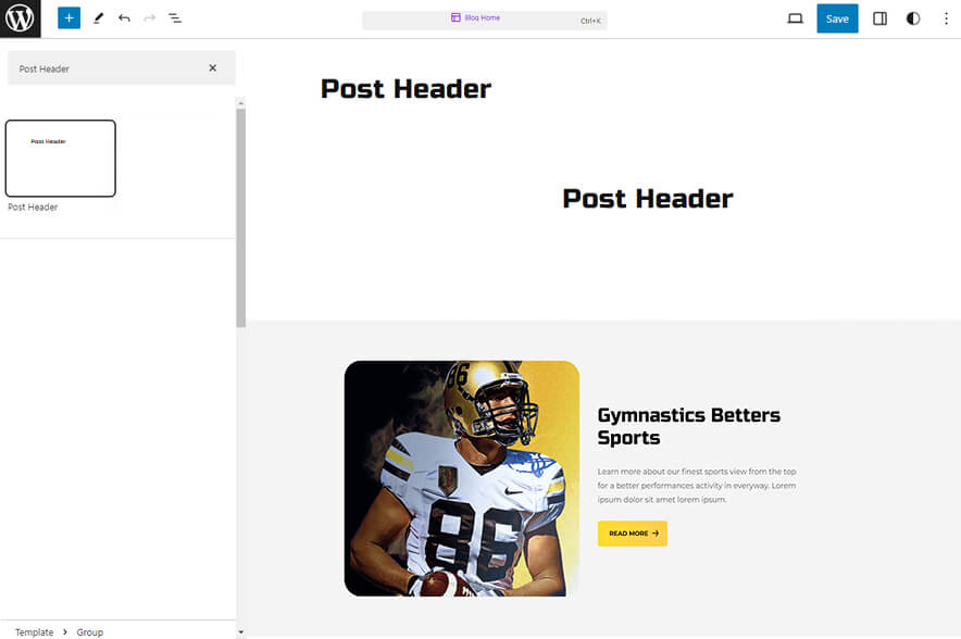 Sportspot Pro - Post Header
