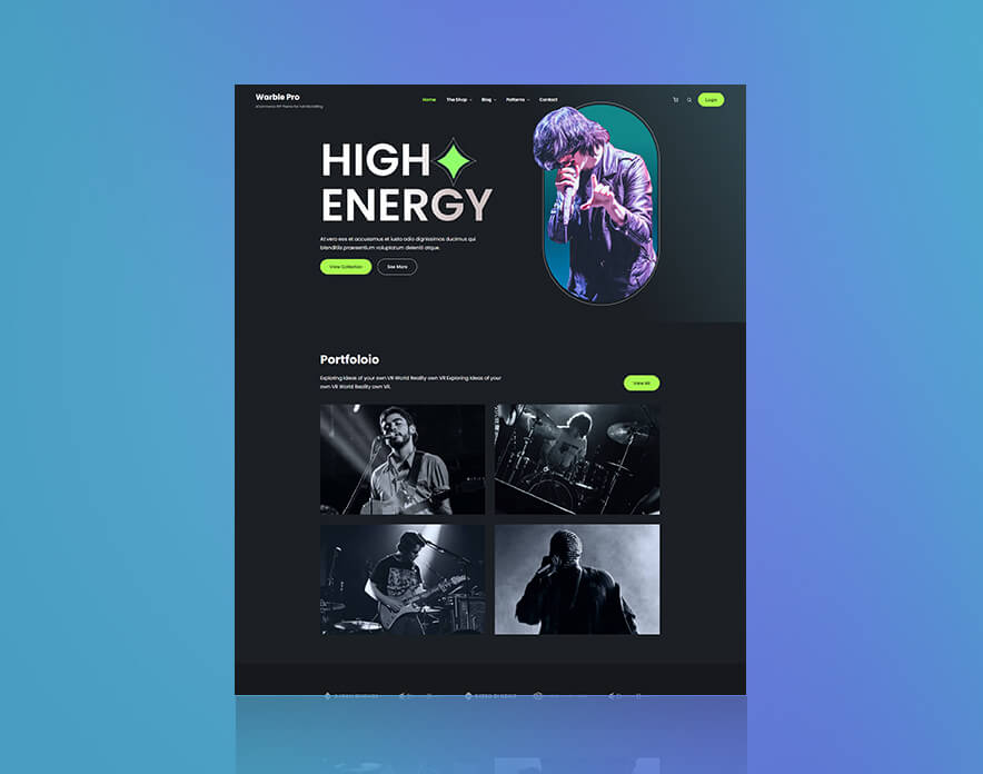 Warble Pro - Music WordPress eCommerce Block Theme Demo