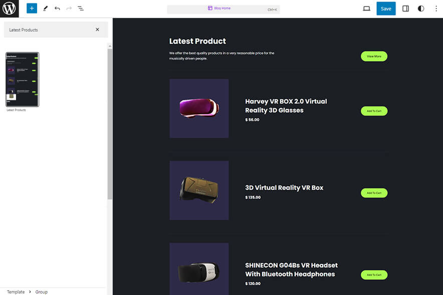 Warble - Music WordPress eCommerce Block Theme Latest Products
